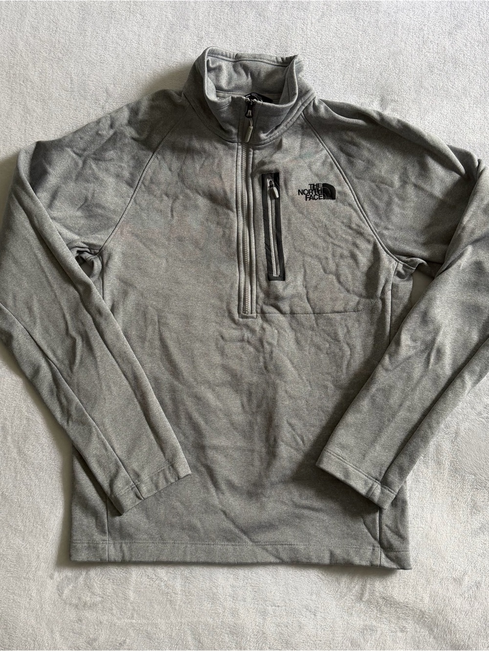 The North Face Canyonlands 1/2 Zip Pullover
Shirt Men Small Gray Zip Logo Hiking